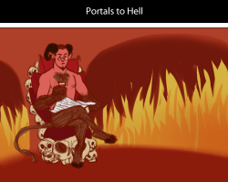 thunderfuccboi:  trumpetnista:  2ndratehandjob:  lady-dirtbag:  marchqueen:  tastefullyoffensive:  Portals to Hell by hrmphfft  IT’S BACK  I HAVE BEEN TRYING TO FIND THIS AGAIN FOR MONTHS I AM SO HAPPY RIGHT NOW  ITS BACK   This is one of those posts