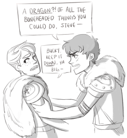 offtide:  I hit a serious art block this week, so!   HTTYD AU sketches.  