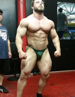 needsize:  One of those juiced guys from your gym. Always ready to drop their tracks and pose. Hot poser. Bryan Troianello