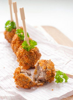 in-my-mouth:  Deep Fried Beef Balls