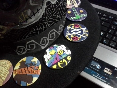 Look what came in the mail today. :D I’m so happy. As soon as my Trouble Maker’s Tossle Cap comes in the mail as well, I’m a decorating it. For now I’m going to place  these pins on my Nightmare Before Christmas hat. I’m