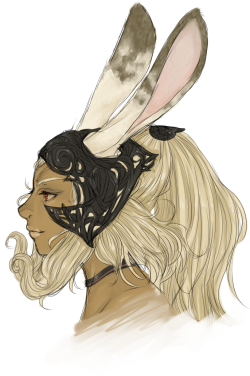 steffydoodles:  Fran from FF12, something about viera’s faces with long rounded noses is just too cute.   I see a lot of people still liking and reblogging this recently, so I&rsquo;m going to bring it back and maybe I&rsquo;ll make you guys a new
