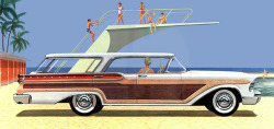 peachesodell: Life is a dream in a 1957 Mercury station wagon.