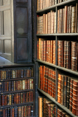 evocativesynthesis:  St John’s College Old Library - Corner Shelf (by ben.gallagher) 
