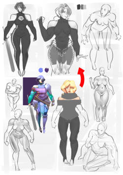 legacy-game:  Just a few more pieces of concept art to do on her and she’ll be complete, then the brother. I remember when they were meant to be identical twins, but as the story evolved it became a redundant idea.  She’s big, muscly and quite shy.