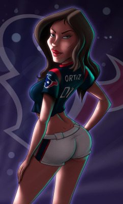 dacommissioner2k15:  dacommissioner2k15:  Let’s go Texans 2015: Melanie Ortiz —————————————————————–   COMMISSIONED ARTWORK done by: 14-bisConcept and idea: me————————–The 2015 NFL Season