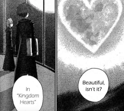 mezzato: 358 Days Manga is valid cause Zexion straight up comes up to Roxas to comment on how beautiful the moon is and give him some fish as a way of introducing himself.  We were so robbed of a great friendship : ))  