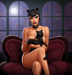 blackbatpurplecat:  Catwoman’s pussy by DrewGardner