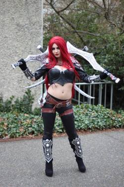 I don&rsquo;t know who she&rsquo;s cosplaying as, and that&rsquo;s terrible.. Anyone know? **EDIT** Thanks to deadendisnotallowed for telling me! This is Katarina from League of Legends. You guys should go follower her and stuff, if you&rsquo;re not alrea
