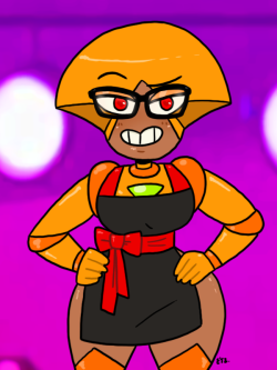 eyzmaster: OK K.O.! Let’s Be Heroes - Shannon 23 by theEyZmaster  Shannon + glasses + apron =…. ?    dude! dont do this to me! &lt;3 ////&lt;3