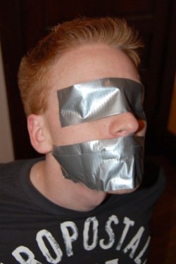 Duct Tape Blindfolded Men