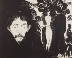 last-picture-show:  Edvard Munch, Jealousy I &amp; II, 1896  this hurts my soul