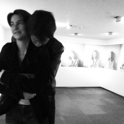 okayaugustuswatersokay:  Know what’s so perfect about this black and white Hazel and Augustus photo? It’s slightly out of focus and looks real. That means a great deal to those of us who hold this story so dear.   