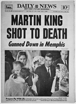 micdotcom:  Forty-eight years ago Monday, civil rights leader Martin Luther King Jr. was assassinated. During a visit to Memphis, Tennessee, he was standing on the Lorraine Motel second-floor balcony on April 4, 1968, when he was shot by James Earl Ray.