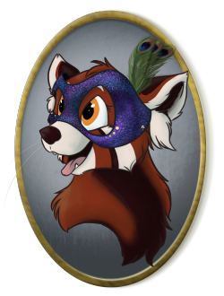scruffy-scribbles: caladri:  @scruffasus drew my red panda fursona(?) Iris as part of a fancy dress / masquerade art challenge.  Check out this gloriousness. (Also, get Masquerade stuck in your head like I have.)  I’m kind of proud of this adorable