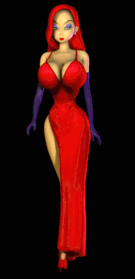 leeterr:  vaako-7:  Jessica Rabbit, a current WIP by Donan on Digitalero! I decompiled the model and started making my own changes and stuff though, because I love to tinker! The walk-cycle is a modified HL2 walk-cycle, so nothing special there. UPDATE: