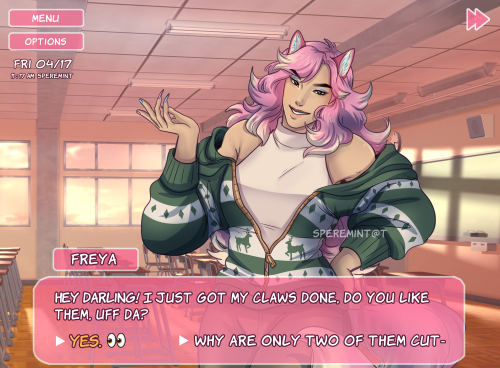 speremint:  speremint:  🌸Mint Hell AC Dating Simulator 1/(?)🌸 You come visit my Animal Crossing Island but it’s just a shitty Dating Sim… Who would you date? 👀👀 I have dibs on Freya  I need y’all to know that I had to erase Dom’s