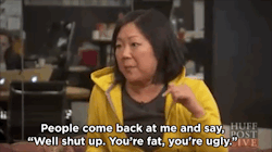 chokedoll:  amphetamine-angel:  huffingtonpost:  Margaret Cho: Trolls Who Call Me ‘Fat And Ugly’ Are Admitting DefeatMargaret Cho has a simple philosophy for dealing with degrading comments about herself: If you’re debating a woman and you stoop