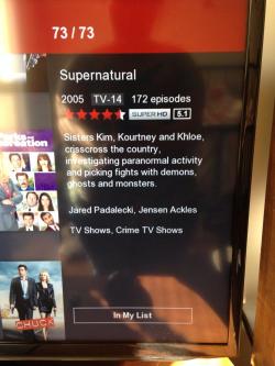 carryonmy-assbutt:  queen-of-destiel-land:  tuxedo-tshirt:  I think netflix made a mistake..  Laughed so hard I could barely click the reblog button  imagine all 9 seasons of supernatural but rather than the two Winchester brothers you have the three