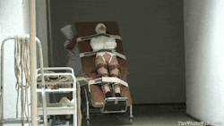 dollmakergeneral: thewhitewardcom: Properly securing patient for transport is very important at our Ward! Nurses, she is prepared for her procedure?  