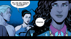 thefingerfuckingfemalefury: wormdelivre: Young avengers is a gift to the world. :D AMERICA CHAVEZ KNOWS WHAT’S GOING ON WITH YOU KATE  