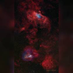 The Eagle and The Swan #nasa #apod #eaglenebula #m16 #swannebula #m17 #nebula #nebulae #stars #gas #dust #milkyway #galaxy #interstellar #universe #hubblespacetelescope #space #science #astronomy