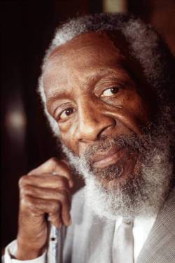buttonstolove:  behindthegrooves:    Comedian, Civil Rights Activist, entrepreneur and writer Dick Gregory (born Richard Claxton Gregory in St. Louis, MO) - October 12, 1932 - August 19, 2017, RIP    Rest in Power