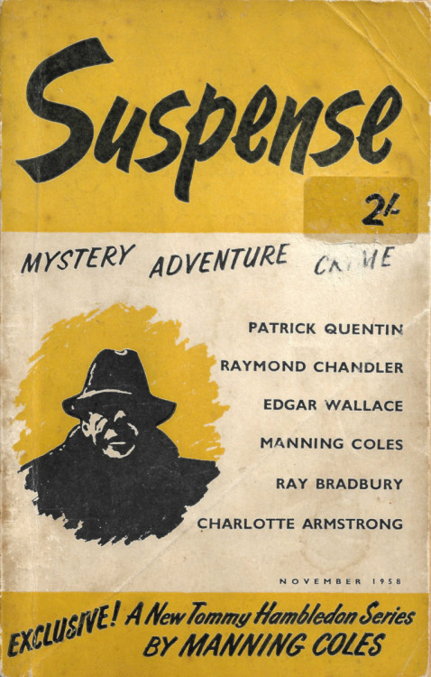 Suspense Vol. 1 No 4 (November, 1958).From eBay