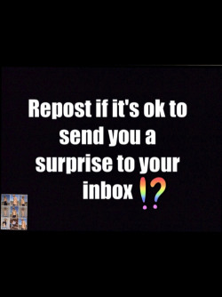 subsarah:  iamlucky21:janestraw:  I love suprises 😏😘   Surprises are great  I’m in love suprises    Oh yes please 