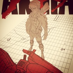 Dont know if I will ever finish this one, its been on hold for a looooong time and now I would repeat it from scratch, but I always liked it for some reason. #Akira is still one of my top 5 #comicbook / #manga of all times. #kaneda #fanart #citizen #neoto