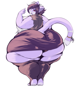 sylavii: miyu more like meow(she’ll slug you for that, don’t say that)Art by Trinityfate. http://www.furaffinity.net/user/trinityfate62/ Colors by @lauralate 