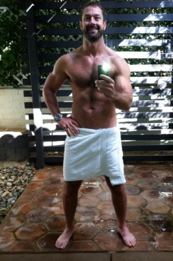 justjimbo:Towels, the bane of my existence… Sexy selfie.