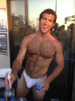 nychotguys:  Hot bartender at the Ascension Beach Party - Fire Island Pines summer 2013. 