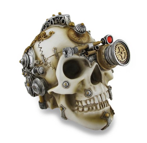steampunksteampunk:  Erasmus Darwin`s Steam Cerebrum Steampunk Skull Statue  