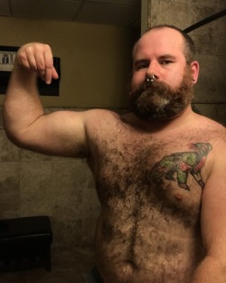 Goofing off in the restroom after my workout. More of Me