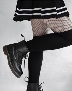 doc-martens-latex-boots:  Skirt and Doc’s, that’s all she needs 😁
