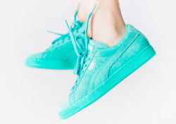 sweetsoles:  Puma Suede Classic - Electric Green (by hdstanreports)