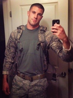 uniform-code-of-military-meat: Sexy selfie.