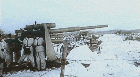 brimt43:    German Flak 88 anti aircraft/anti tank guns. Commonly known as the eighty-eighty