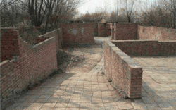 prostheticknowledge:  Counterstrike Paintball A Redditor has discovered a real-world replica of a map from the multiplayer FPS ‘Counterstrike’, possibly for paintballing. No one is really sure where this is - one thread points to being based in China,