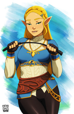grimphantom2: naavscolors:  I really like this zelda design, she has the eyebrows, the thigs, butt, aaand a whip. :u! Sup  Yes she does!  yummy~ ;9