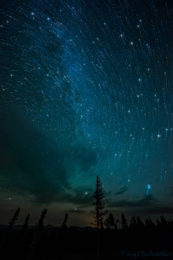 expressions-of-nature:  Hidden Lake Star Trails, New Mexico USA by Tony Hochstetler