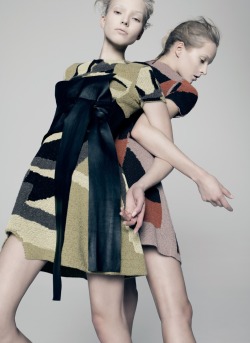 stormtrooperfashion:  Sasha Luss and Daria Strokous by Pierre Debusschere for V Magazine #94, Spring 2015