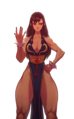 liyart:  ofc I colored the sketch of Chun-Li in her alt costume    &lt; |D’‘‘‘