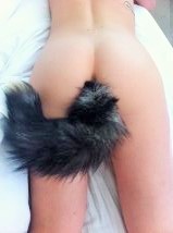 mysticwires:  baby-paws:  Sunday morning   Really want a girl with a tail like this O_O  you realize girls don&rsquo;t&hellip;actually have tails right? like any girl can just go buy this tail; we don&rsquo;t come with them naturally.