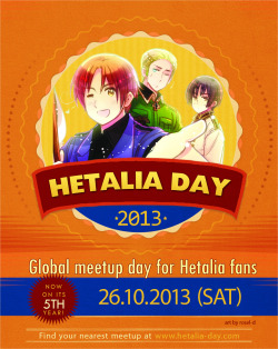 funimation:  October 24 is United Nations Day, which marks the anniversary of the United Nations charter, but for Hetalia fans, it’s also a celebration of international antics and nation-on- nation bromance known as Hetalia Day! Now on its fifth year