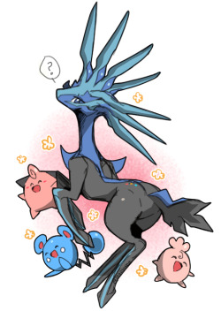 pokepoke-mo:  (sketches!young Xerneas guys!I want draw some comics about youngster xerneas and youngster Yveltal… hmmm…!!!I’ll do my best to do that comic! ೕ(•̀ᴗ•́) ) 