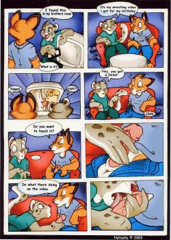 sexybigwolf:  gayfurz:  May be a repost, but it’s a comic with a fox.  :P  Still looking for more….  oldie but a goldie   Mmnf yush this is a classic, one of my faves &gt;/////&gt;