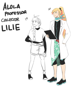 skiretehfox: Mmmmm I might redesign her but have this for now I HC that Lilie will be super active when she grows up, traveling and catching pokemon. [Future Moon] 