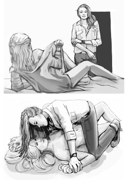 feed-me-wagon-wheels:  decaheda:  rosierockets submitted:  Clarke likes to put on Lexa’s work shirts, Lexa likes to get Clarke out of them… HSAU Clexa are also coming, in all the ways. because GOD DAMN THIS BLOG (thank you)    @mozart-was-crazy us